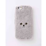 [KEORA KEORA] 케오라케오라 고양이 아이폰 케이스 그레이 골드아이 네코 cat / iPhone7 & iPhone6/6s 대응 (특급배송)