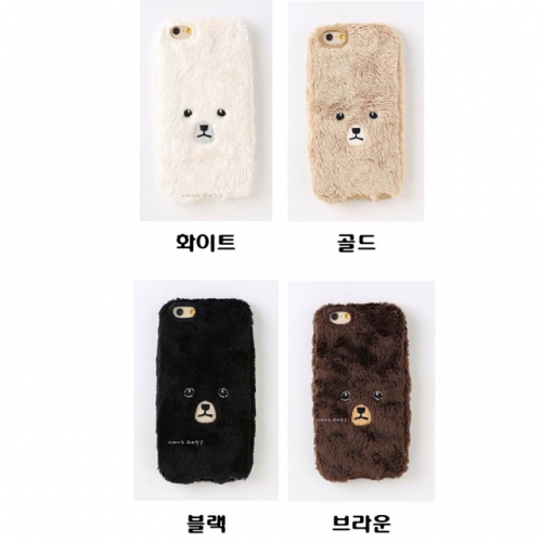 Keora Keora 케오라케오라 곰 아이폰 케이스 화이트 골드 블랙 브라운 Bear Iphone7 Iphone6 6s 대응 특급배송 카베진 구매야몰