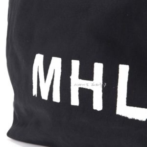 MHL 마가렛 호웰 에코백 / 해비캔버스 숄더백 블랙 / MHL HEAVY COTTON CANVAS (특급배송)
